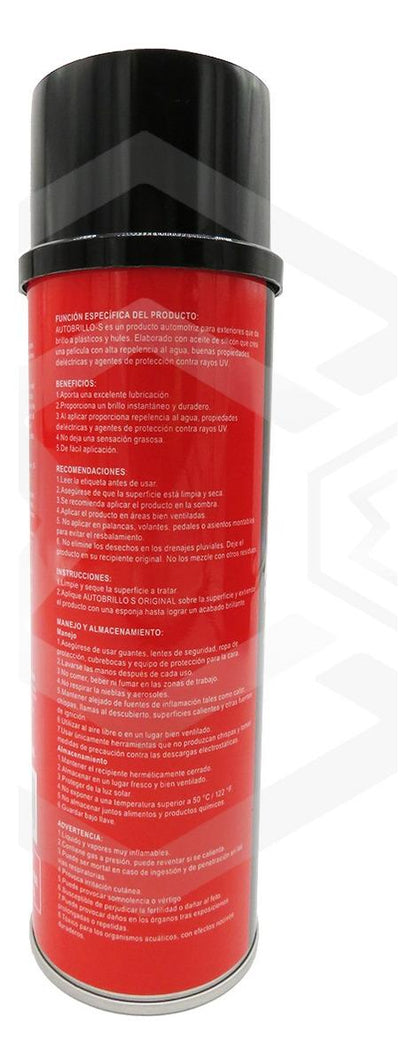 12 Abrillantador Plastico Autobrillo S Aerosol 473ml Margrey